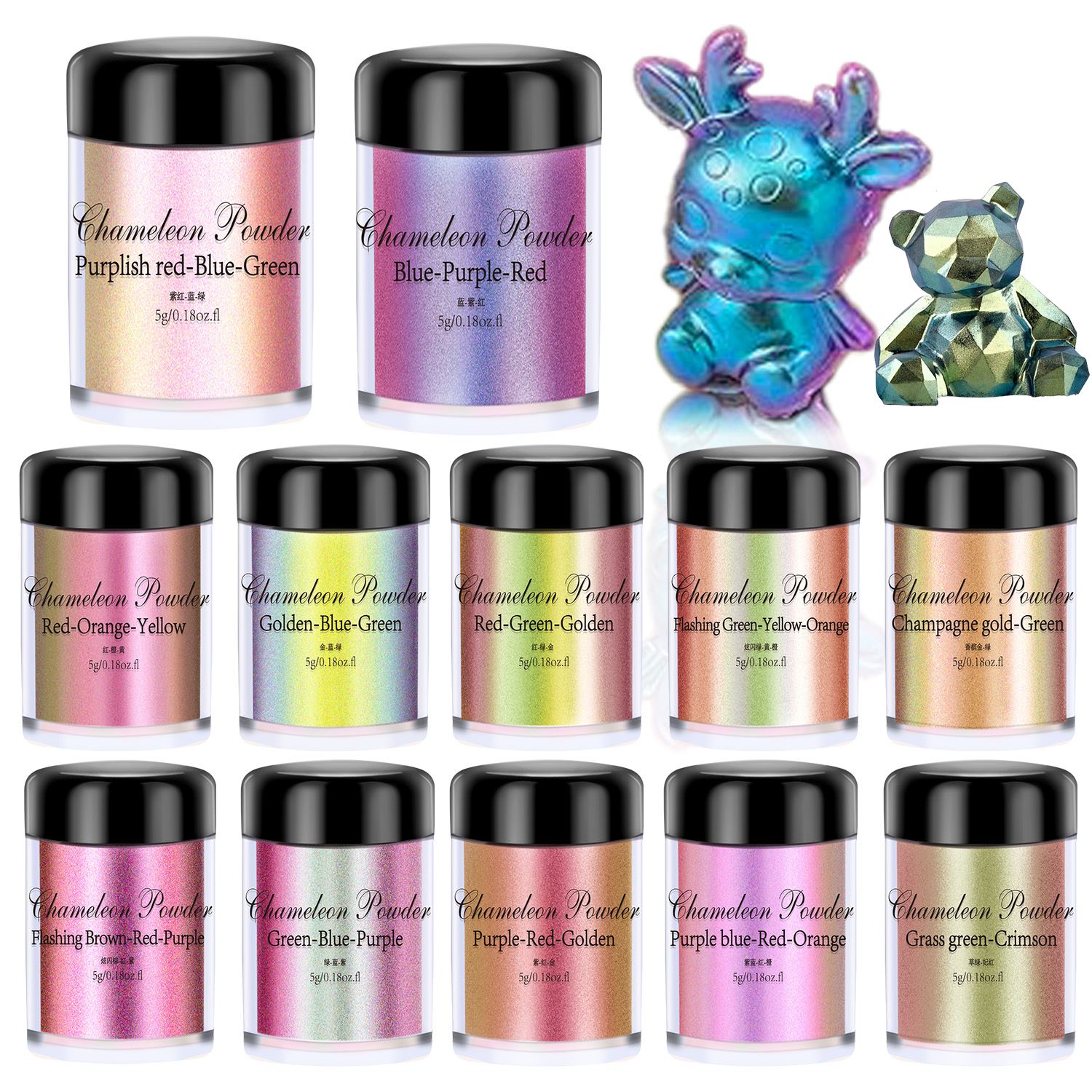Mica Powder Colorant - 5 г порошок хамелеона, окрашивание ногтей,