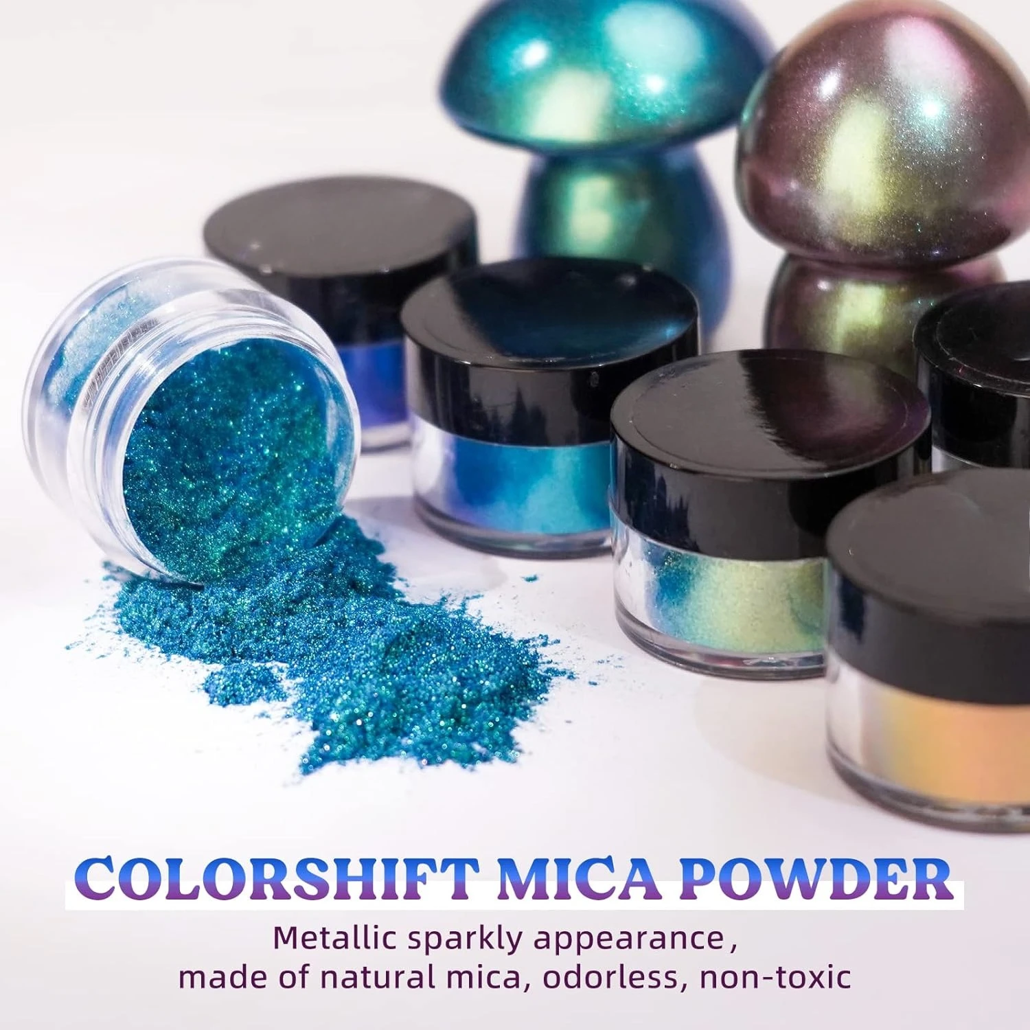 18-цветная пудра-хамелеон: мен – обзор и цена Mica Powder Colorant