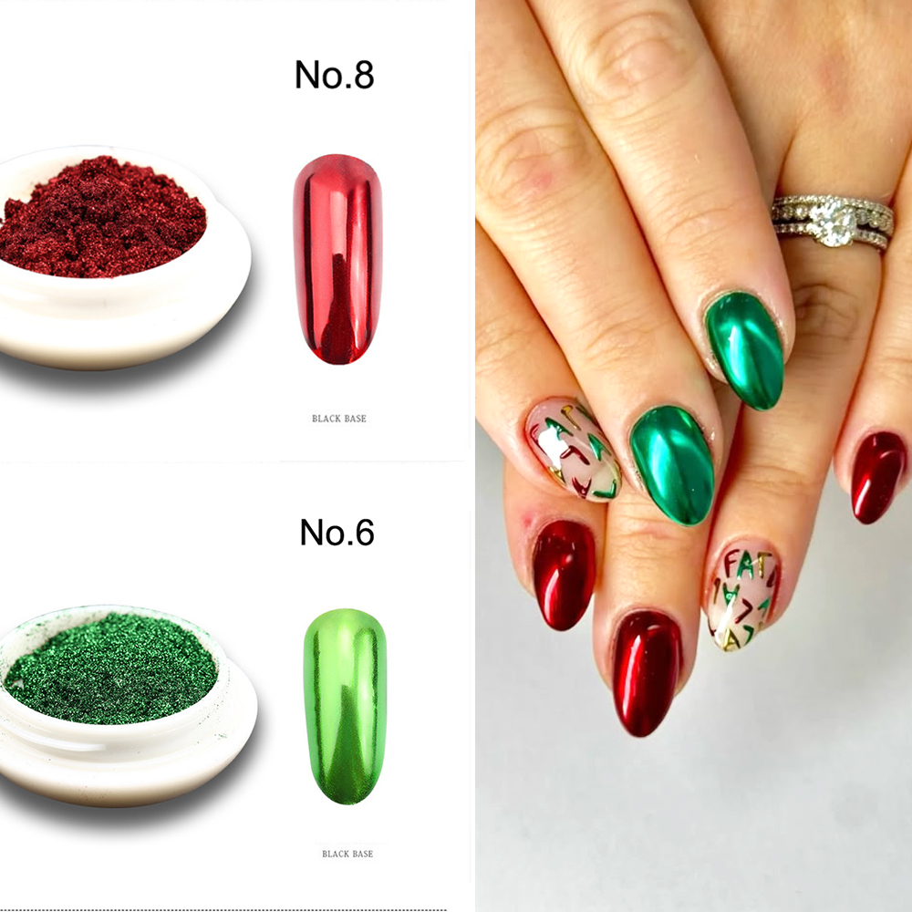 2 коробки/компл., красный, зел – обзор и цена Mica Powder Colorant